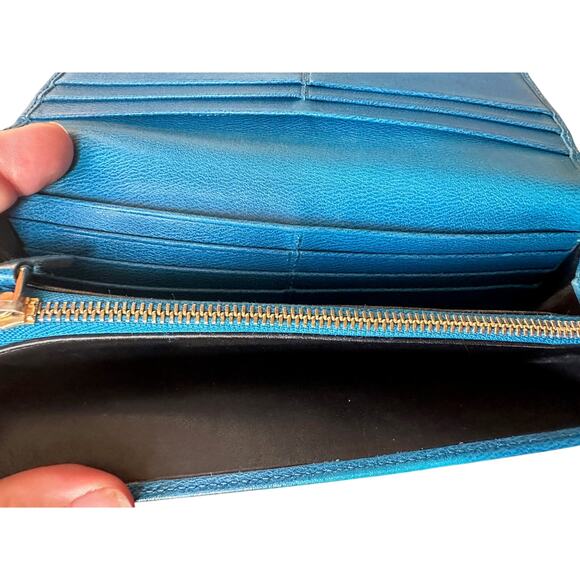 Loewe Blue Flap Long Wallet - Picture 6 of 16